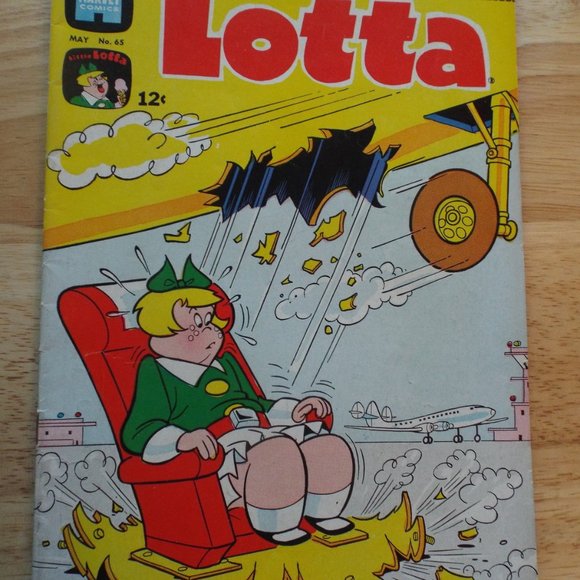 Vintage 1966 Little Lotta #65 Harvey Comic Book Silver Age - Picture 1 of 2